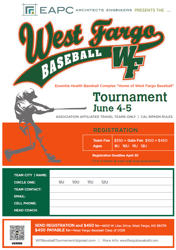 2022 West Fargo Baseball Tournament